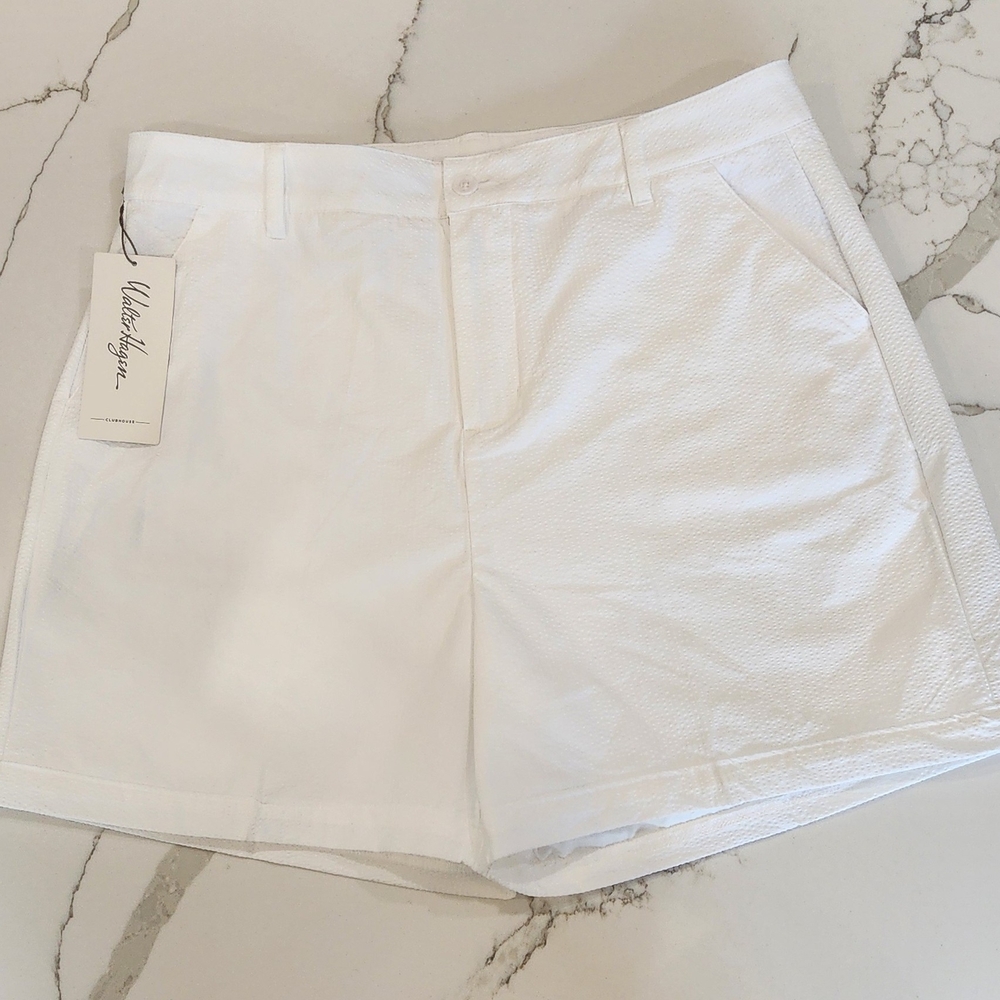 Walter Hagen White Size 10 Clubhouse Traditional 7" Women's Shorts